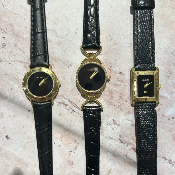 ヴィンテージ GUCCI】上品さをまとうブラック•ゴールドモデル ｜ チックタック ｜ ショップブログ ｜ アミュプラザ長崎