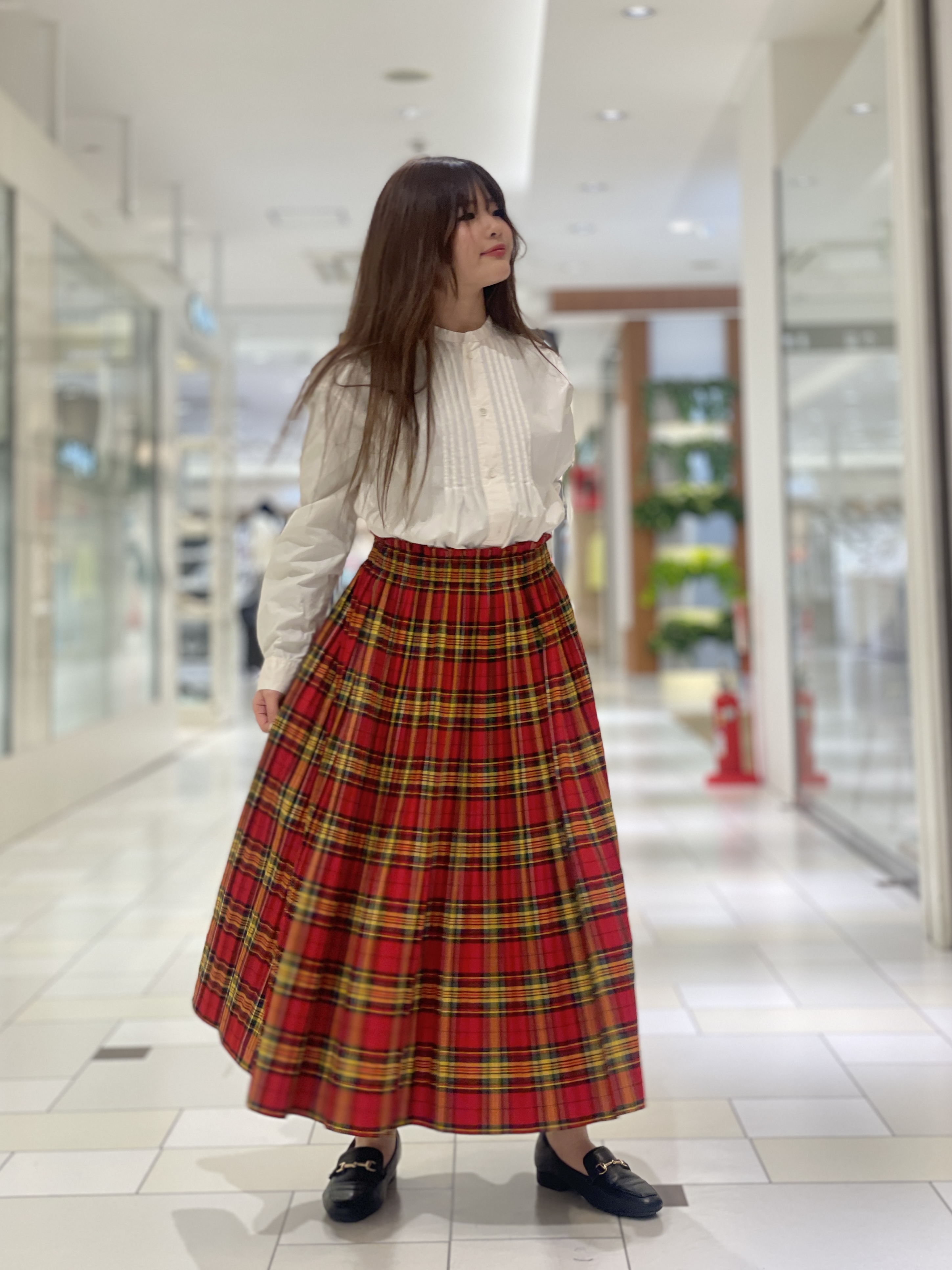 J.sloane|大人かわいい！チェック柄消しプリーツスカート ｜ grasol Le port ｜ ショップブログ ｜ アミュプラザ長崎