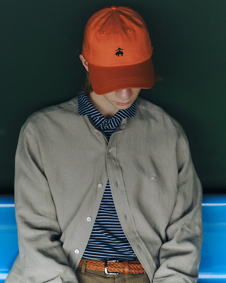 Brooks brothers すぼまり 名刺入れ (navy & white)